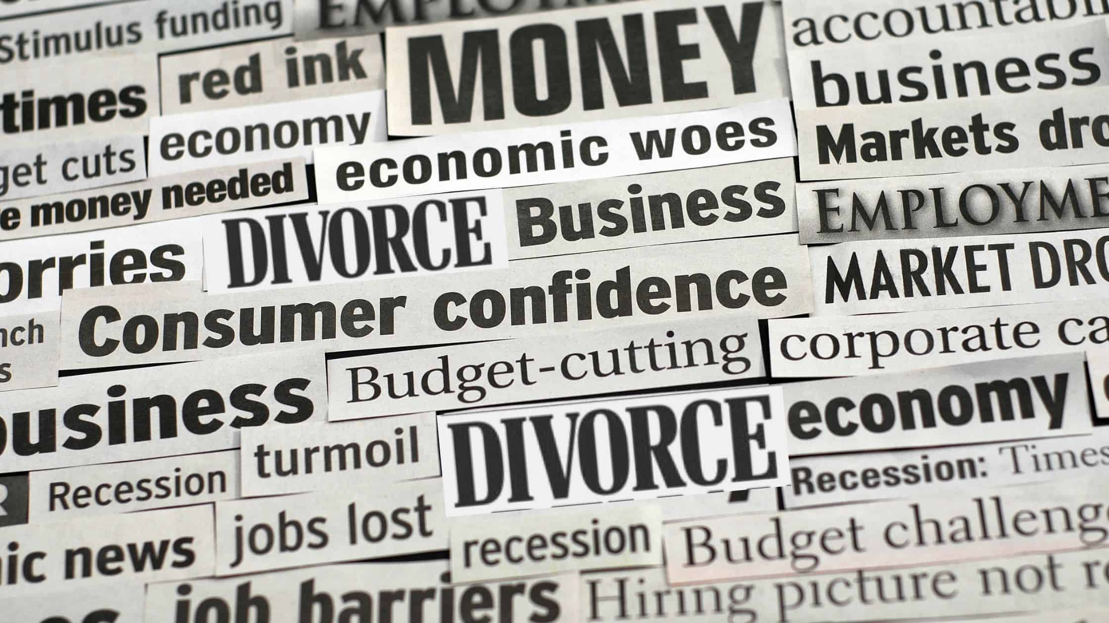 Divorce hits the headlines